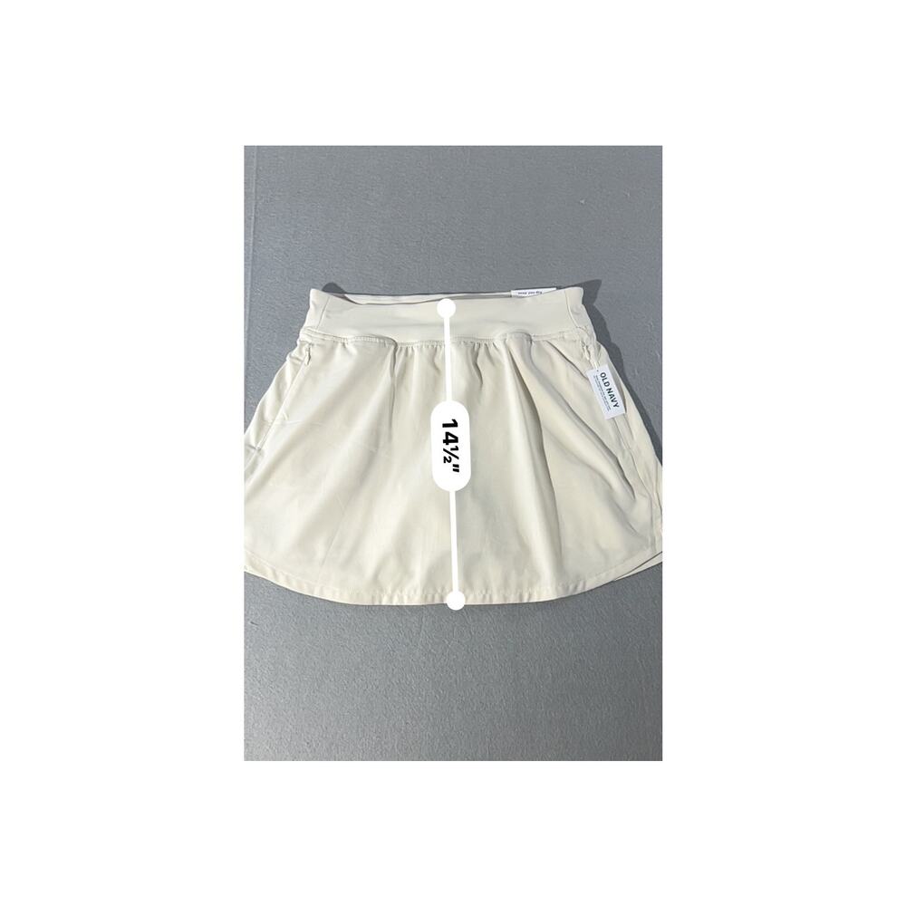 Old Navy StretchTech Skort Women Small Ivory Athletic - Picture 7 of 8